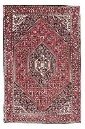 Persisk tæppe - Bijar - 173 x 111 cm - lysrød