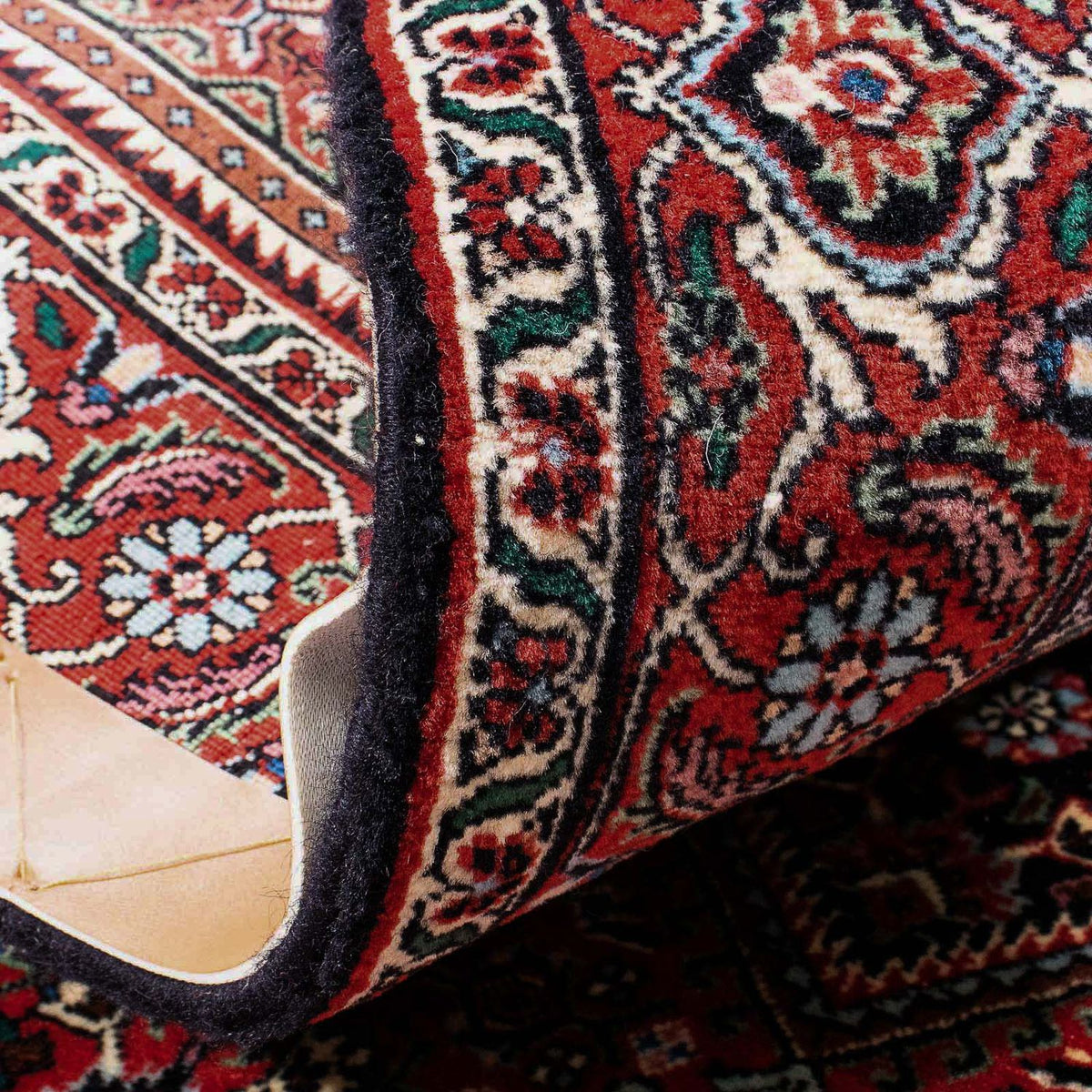 Persisk tæppe - Bijar - 173 x 111 cm - lysrød