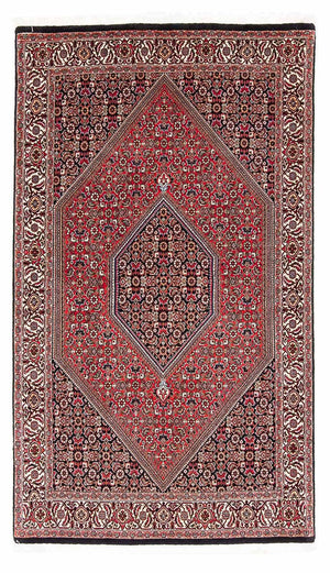 Persisk tæppe - Bijar - 183 x 110 cm - lysrød