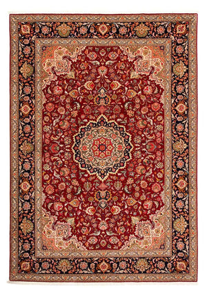 Persisk tæppe - Tabriz - Royal - 303 x 209 cm - mørkerød
