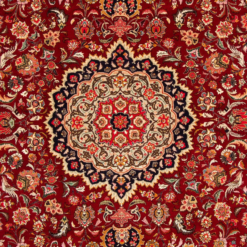 Persisk tæppe - Tabriz - Royal - 303 x 209 cm - mørkerød