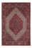 Persisk tæppe - Bijar - 241 x 170 cm - mørkerød