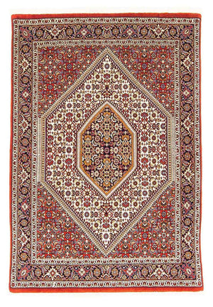 Persisk tæppe - Bijar - 150 x 104 cm - rød