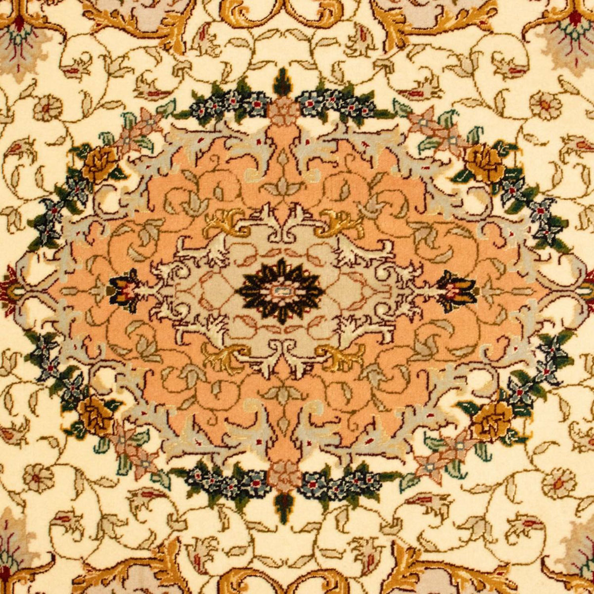 Persisk tæppe - Tabriz - Royal - 151 x 100 cm - beige