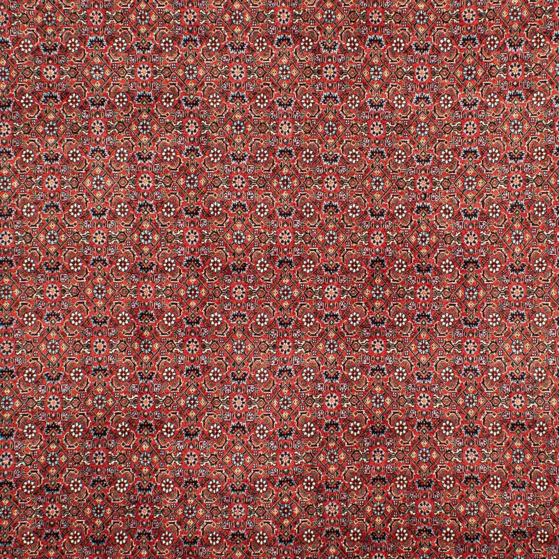 Persisk tæppe - Bijar - 307 x 208 cm - mørkerød