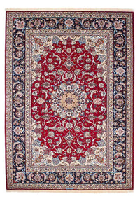Persisk tæppe - Isfahan - Premium - 227 x 164 cm - mørkerød