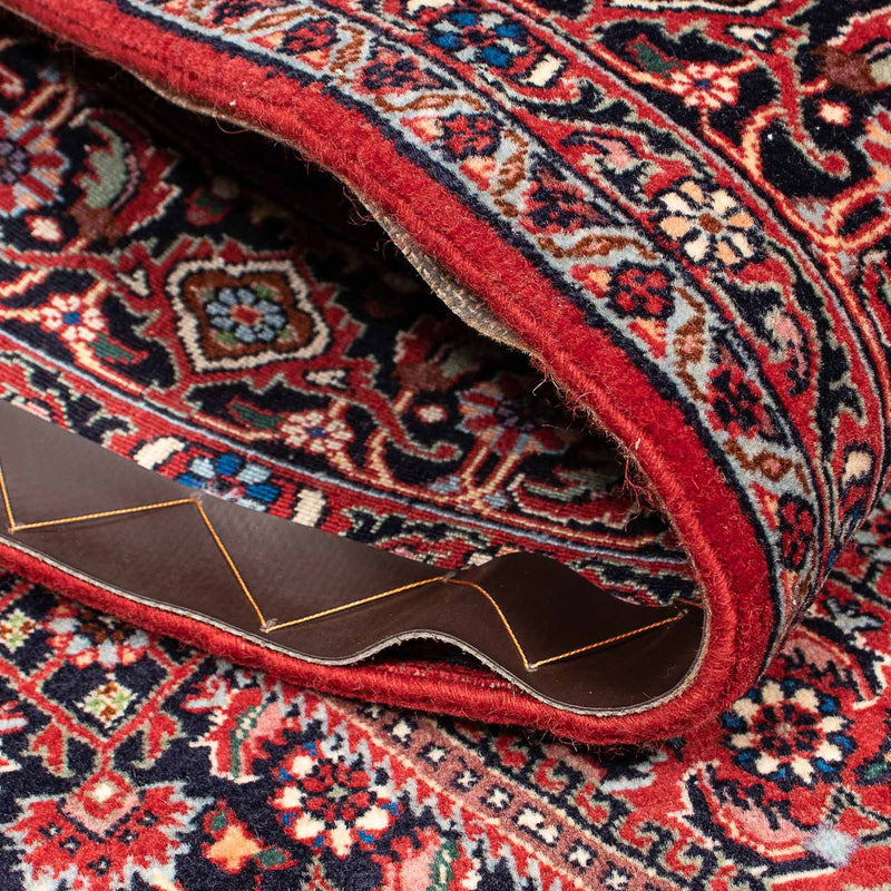 Persisk tæppe - Bijar - 206 x 132 cm - mørkerød