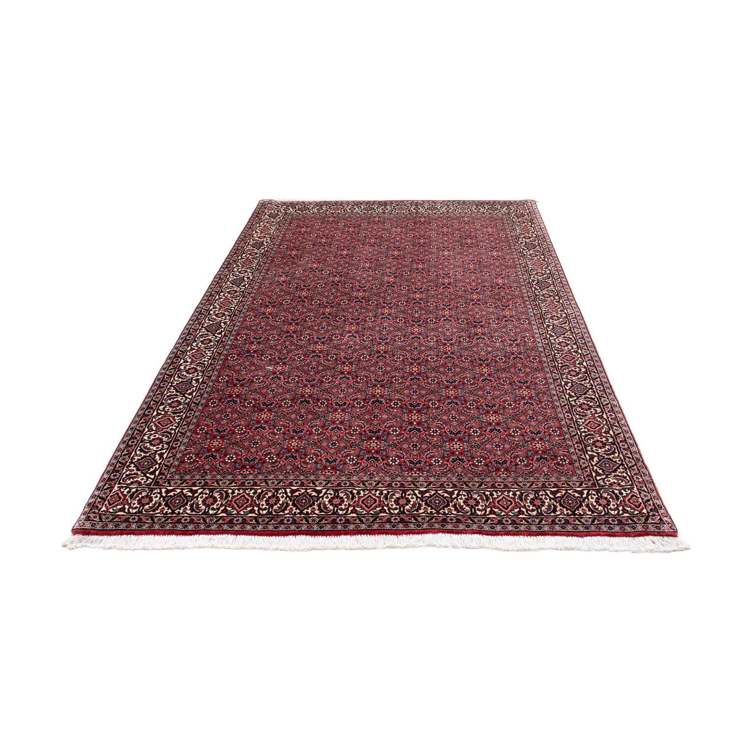 Persisk tæppe - Bijar - 202 x 132 cm - rød