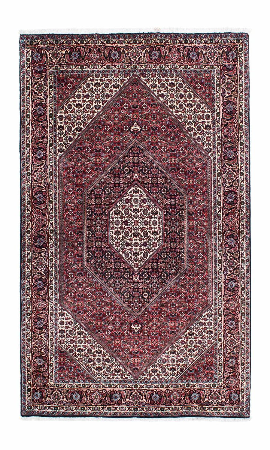 Persisk tæppe - Bijar - 211 x 126 cm - lysrød
