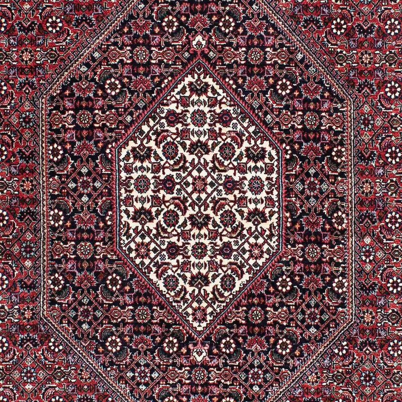 Persisk tæppe - Bijar - 211 x 126 cm - lysrød