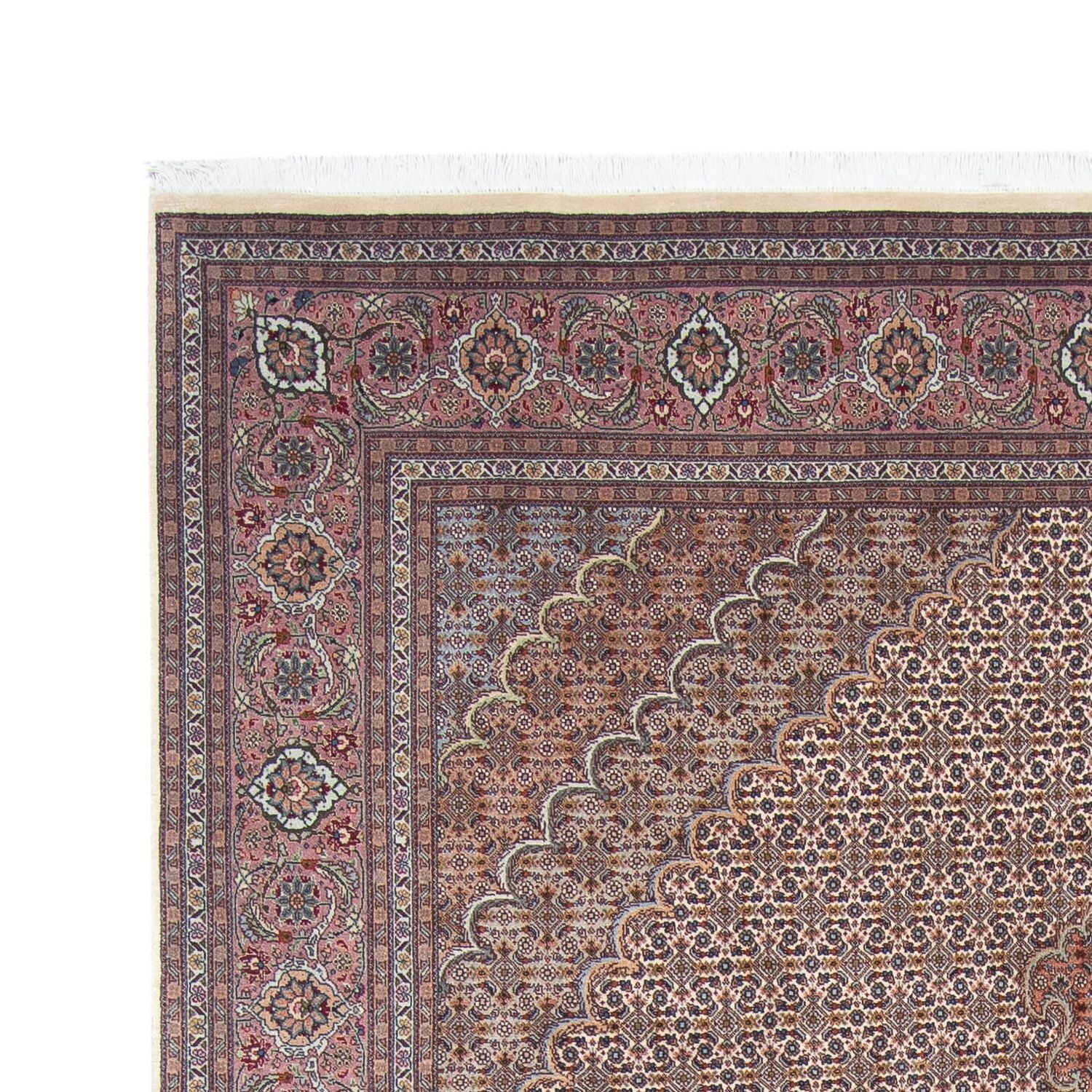 Persisk tæppe - Tabriz - 307 x 197 cm - lys brun