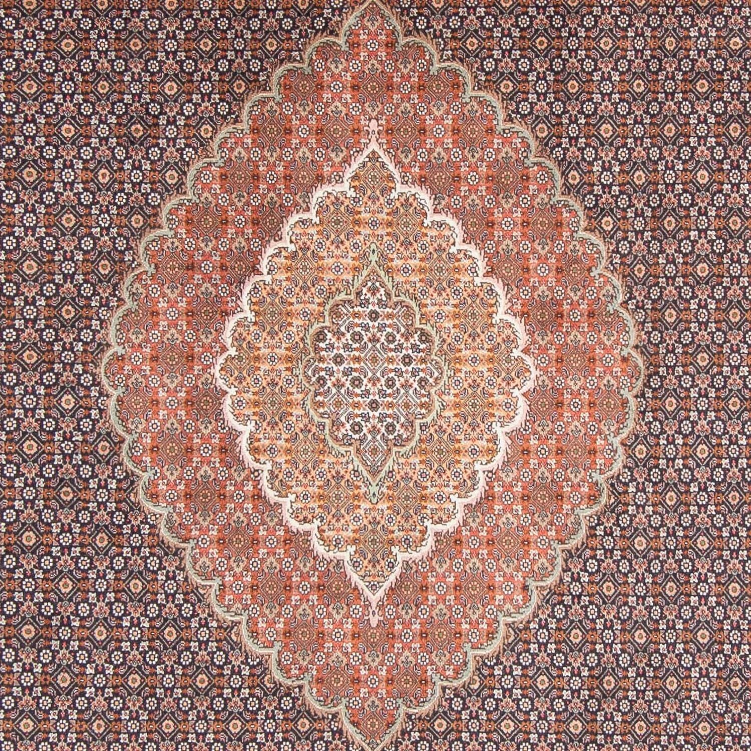 Persisk tæppe - Tabriz - 310 x 202 cm - mørkeblå