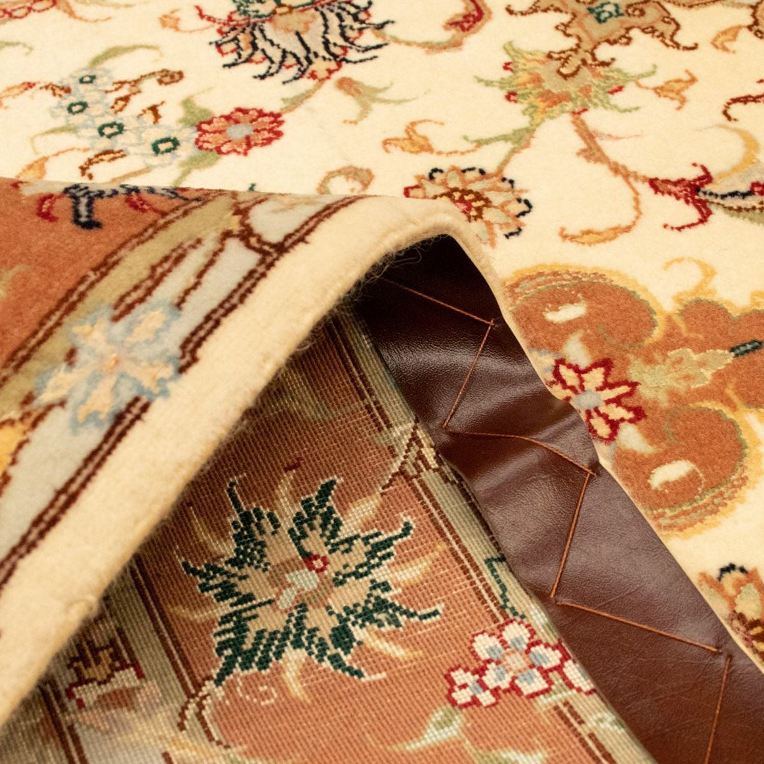 Persisk tæppe - Tabriz - Royal - 141 x 98 cm - beige