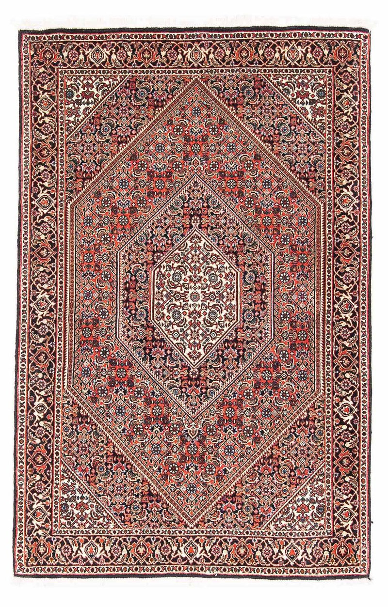 Persisk tæppe - Bijar - 145 x 91 cm - lysrød