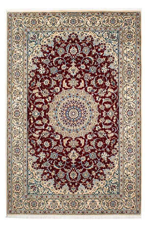 Persisk tæppe - Nain - Royal - 242 x 155 cm - mørkerød