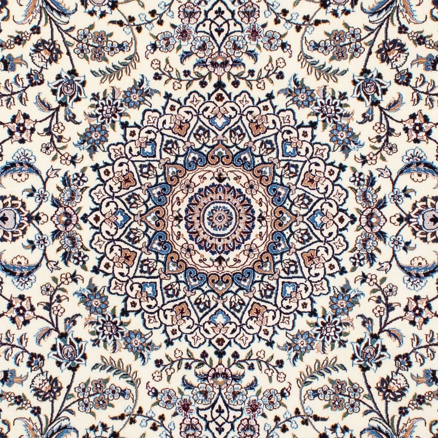 Persisk tæppe - Nain - Premium - 196 x 130 cm - beige