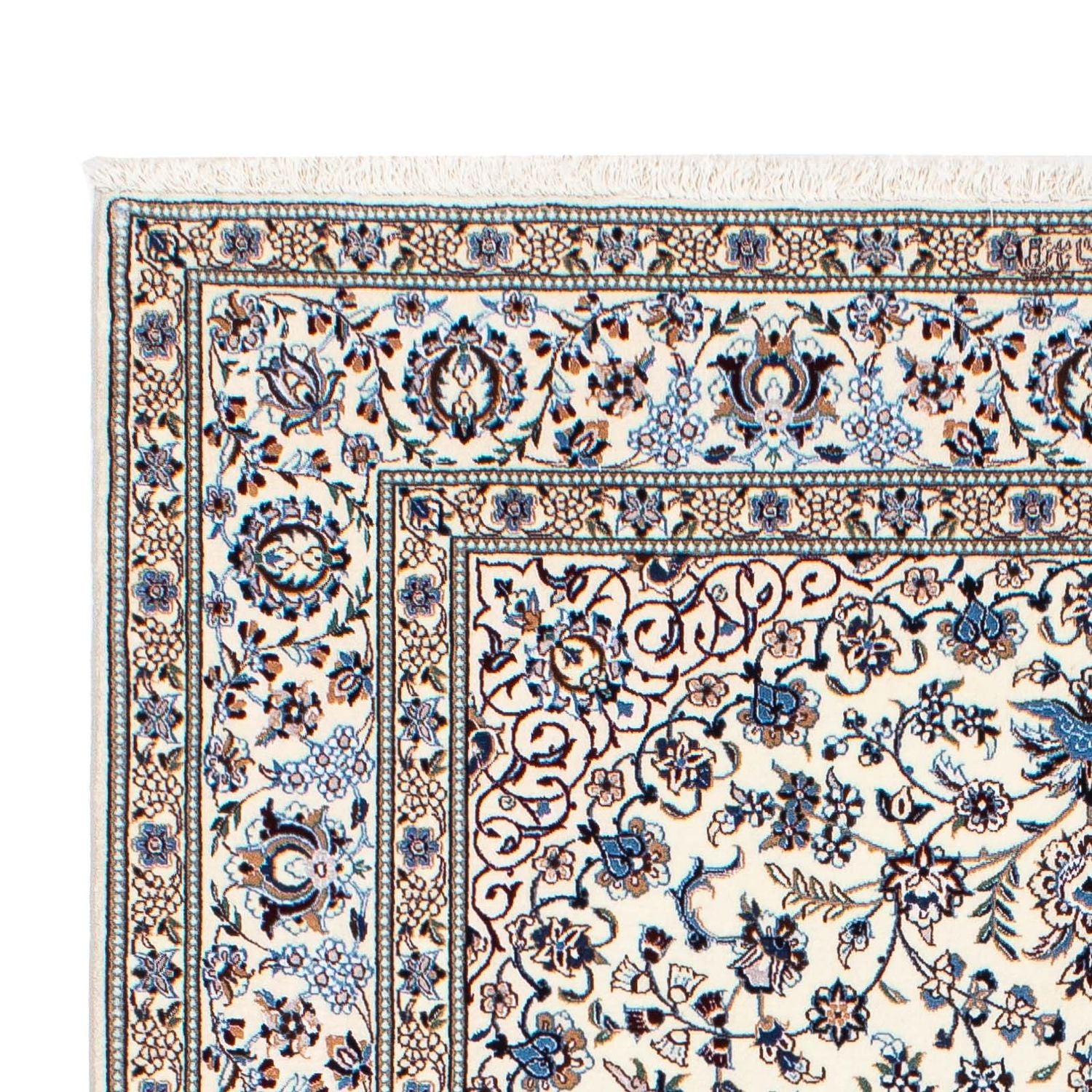 Persisk tæppe - Nain - Premium - 196 x 130 cm - beige