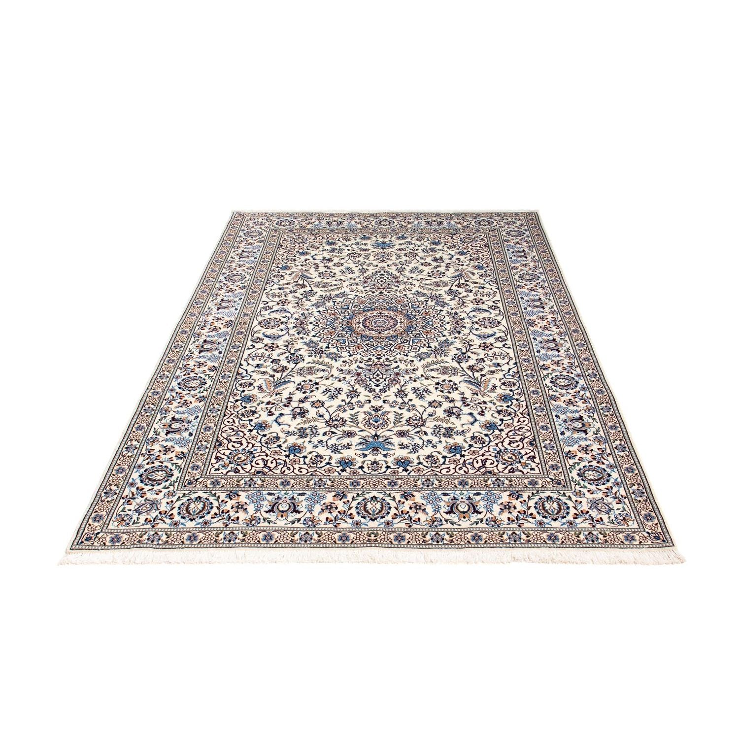Persisk tæppe - Nain - Premium - 196 x 130 cm - beige