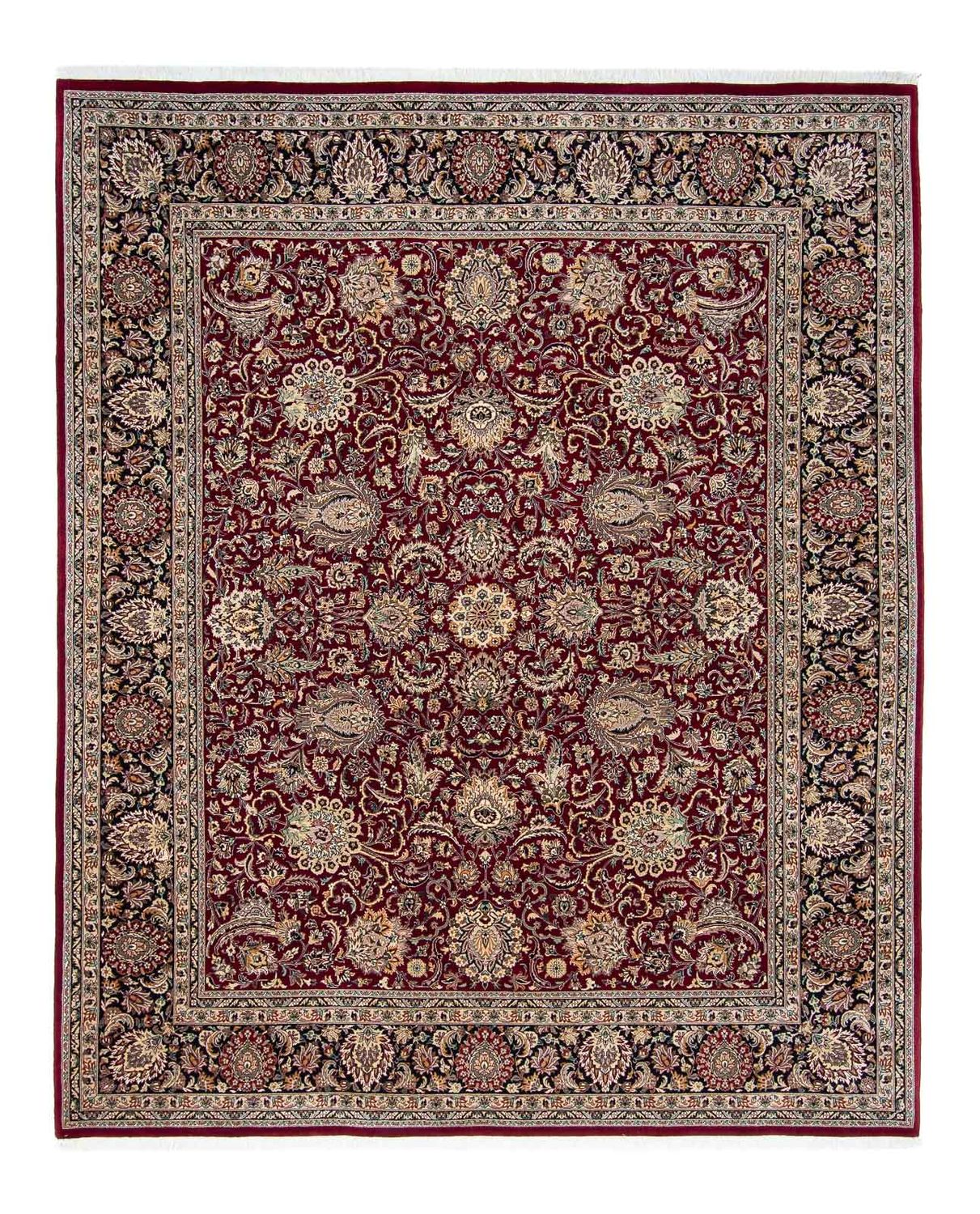 Vintage tæppe - 305 x 244 cm - mørkerød
