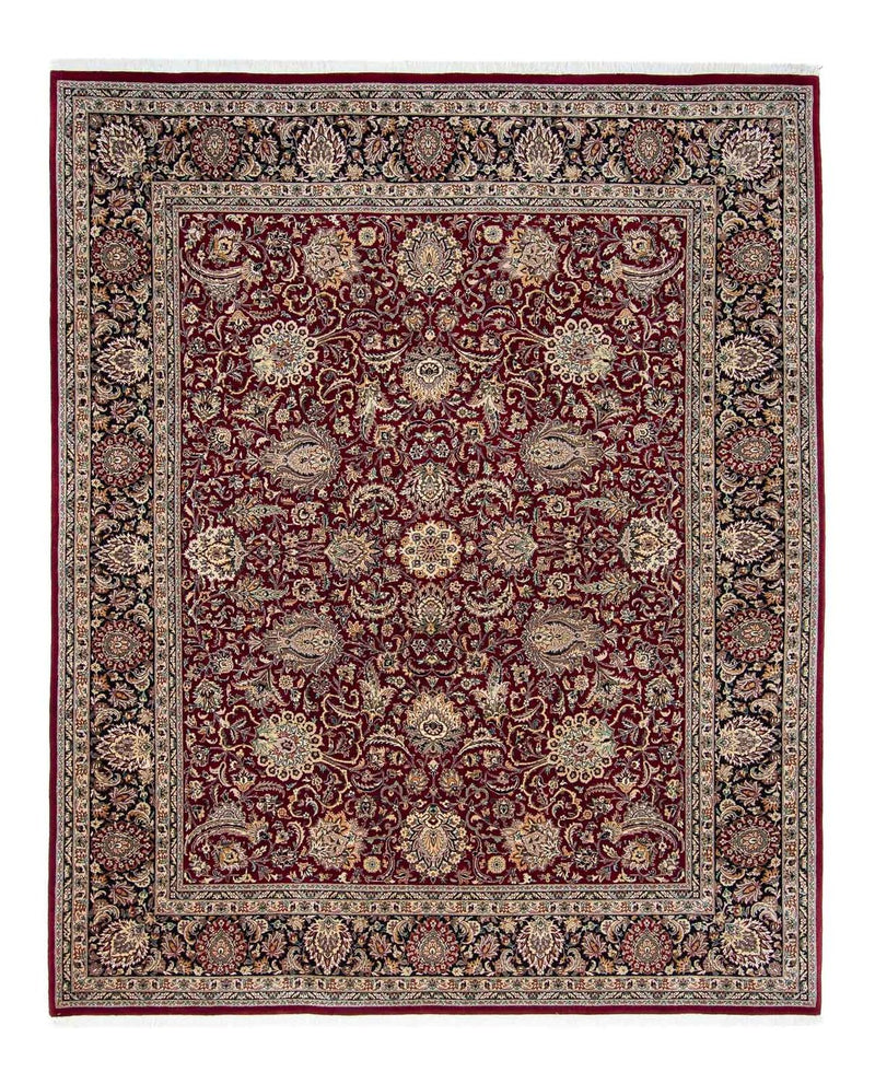 Vintage tæppe - 305 x 244 cm - mørkerød