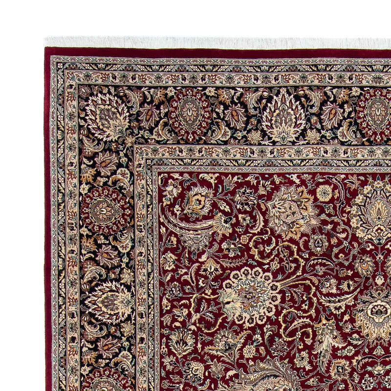 Vintage tæppe - 305 x 244 cm - mørkerød
