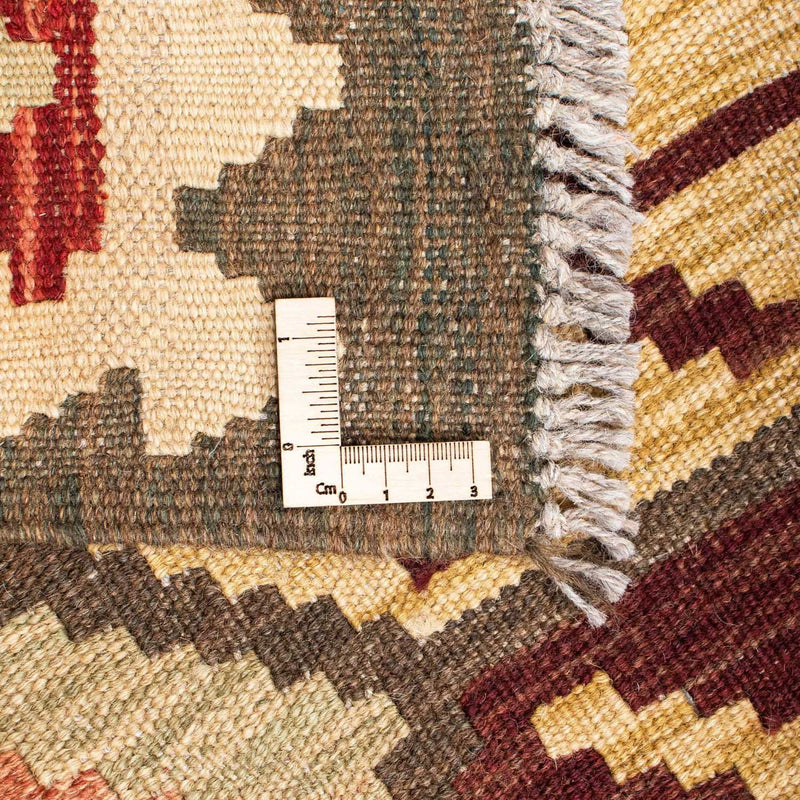 Kelim-tæppe - orientalsk - 201 x 153 cm - beige