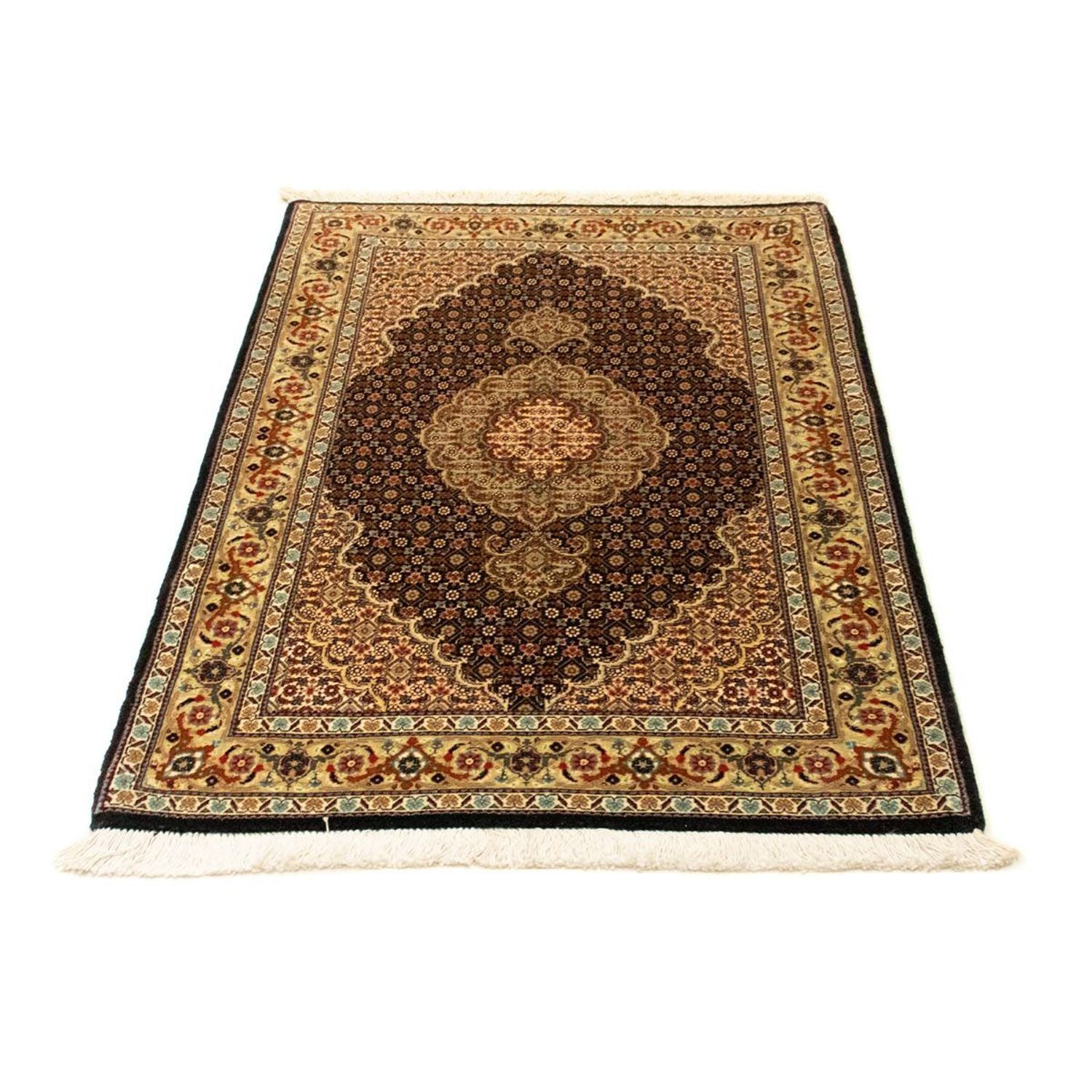 Persisk tæppe - Tabriz - Royal - 129 x 82 cm - mørkeblå