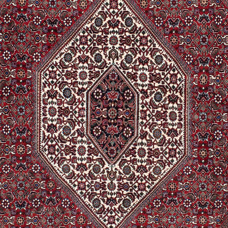 Persisk tæppe - Bijar - 212 x 132 cm - lysrød