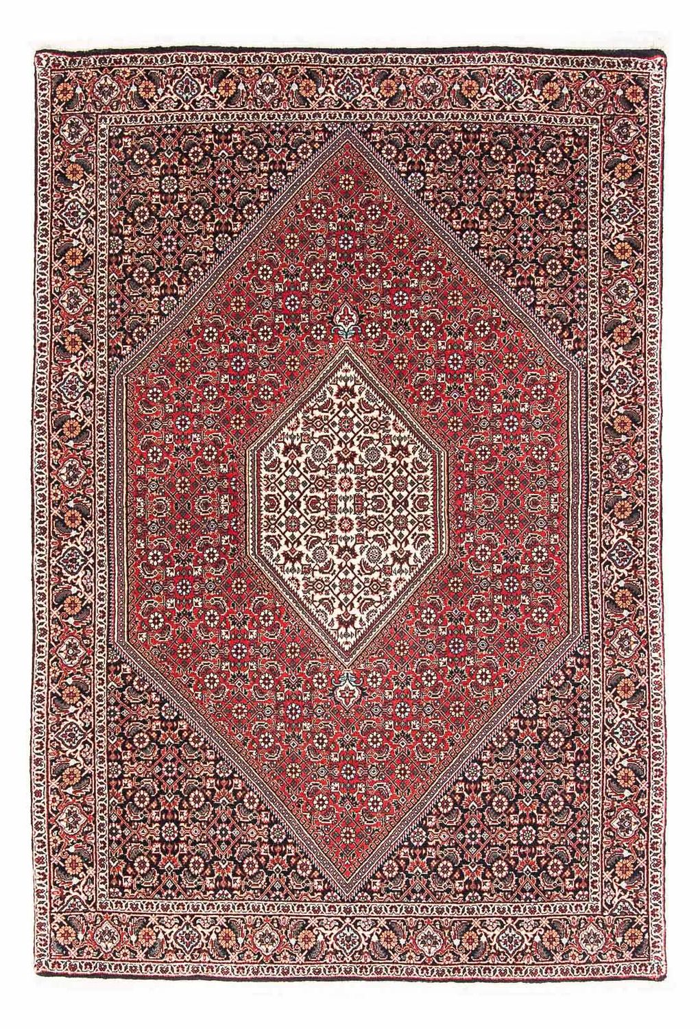 Persisk tæppe - Bijar - 174 x 112 cm - lysrød