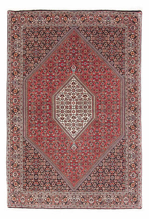 Persisk tæppe - Bijar - 174 x 112 cm - lysrød