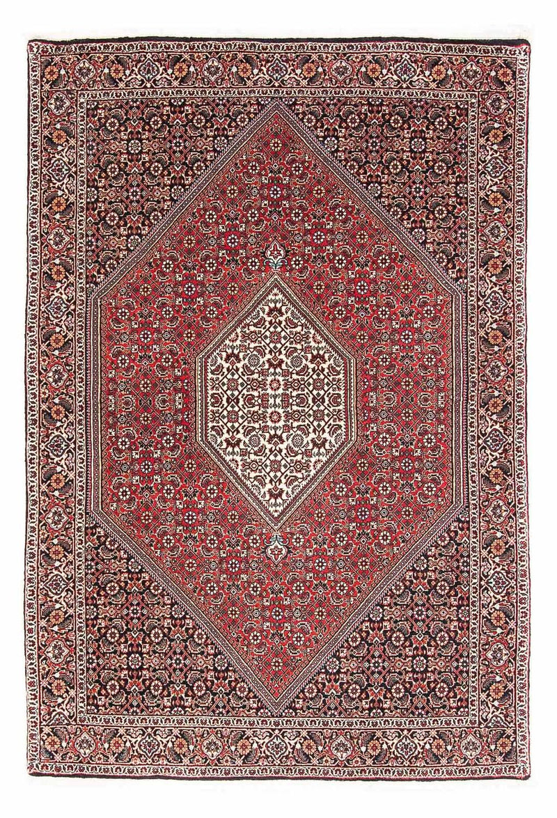 Persisk tæppe - Bijar - 174 x 112 cm - lysrød