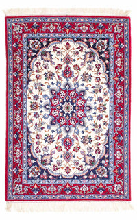 Persisk tæppe - Isfahan - Premium - 128 x 83 cm - beige