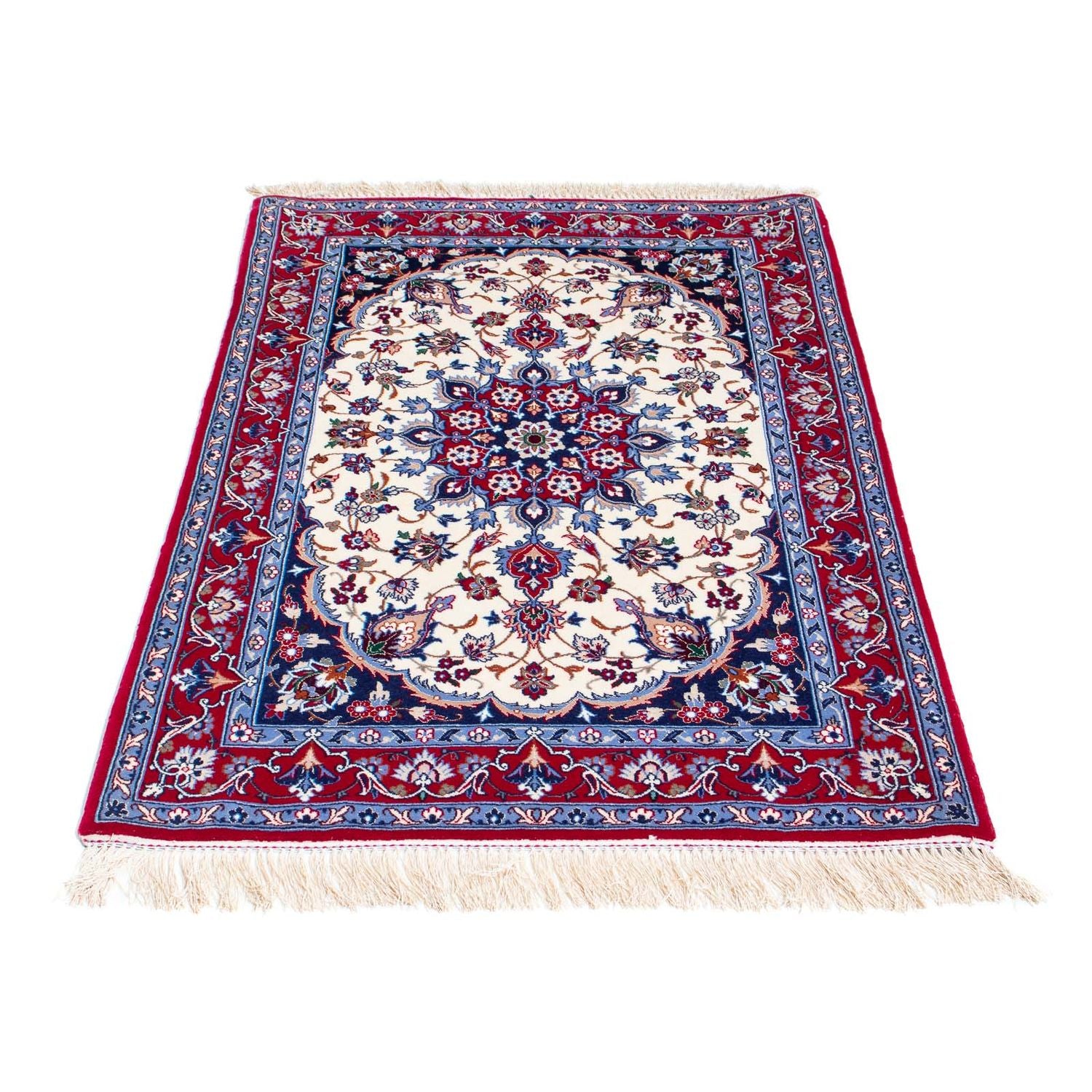 Persisk tæppe - Isfahan - Premium - 128 x 83 cm - beige