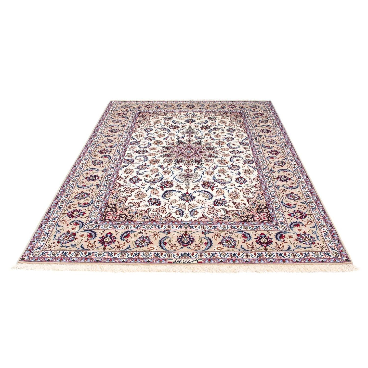Persisk tæppe - Isfahan - Premium - 243 x 162 cm - beige