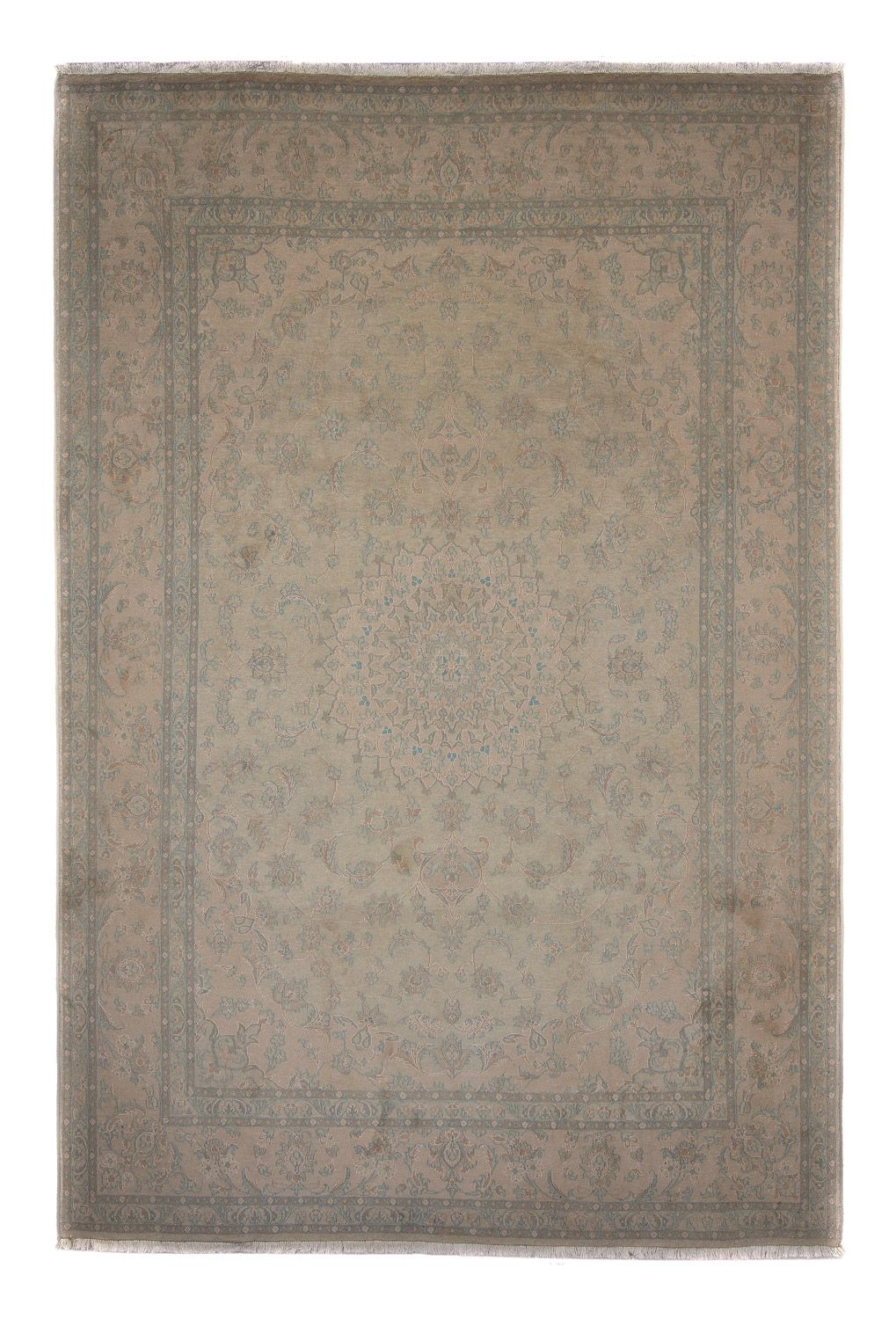 Persisk tæppe - Nain - Royal - 351 x 250 cm - lys brun