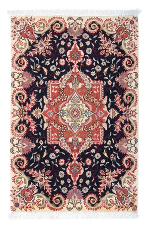 Persisk tæppe - Tabriz - Royal - 90 x 61 cm - mørkeblå