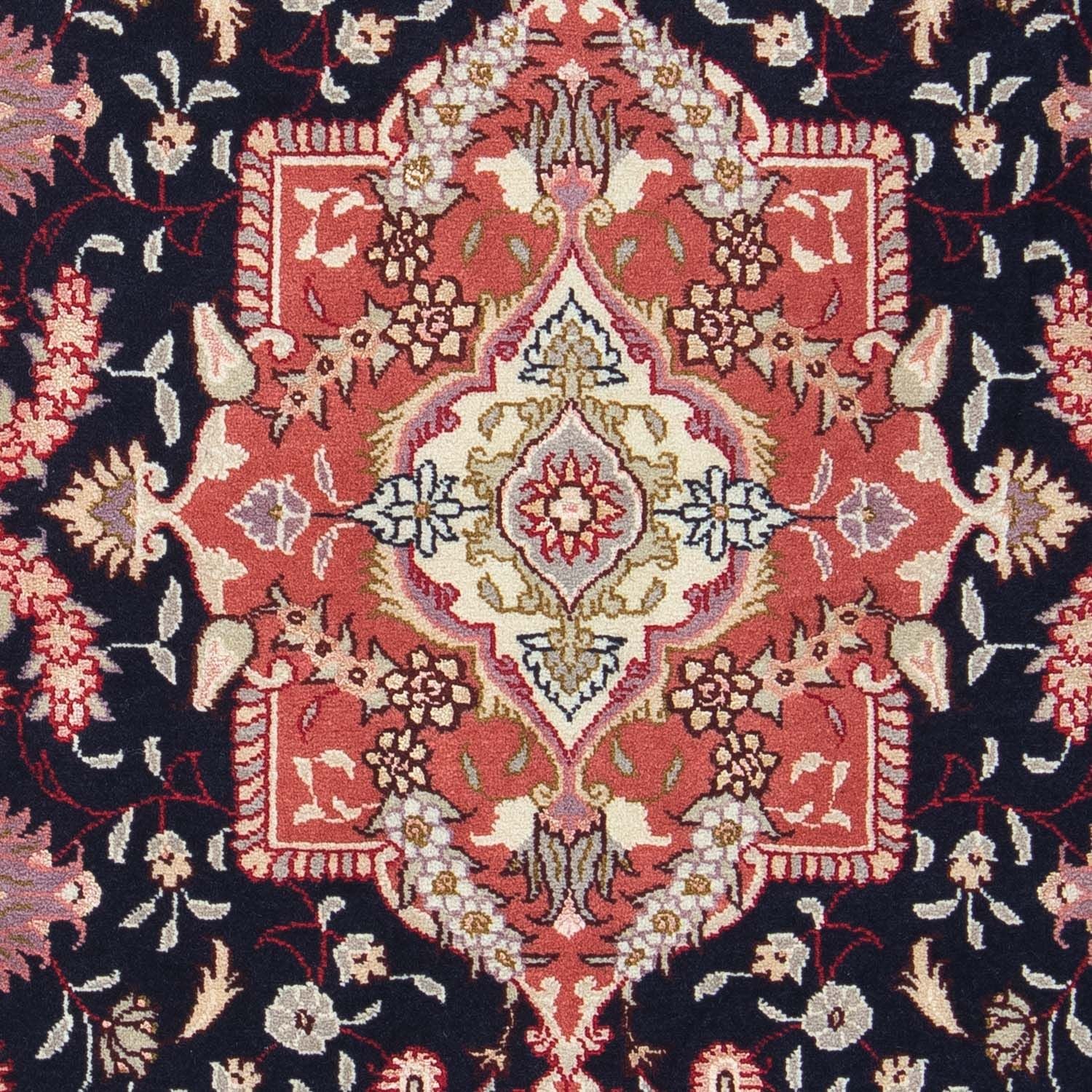 Persisk tæppe - Tabriz - Royal - 90 x 61 cm - mørkeblå