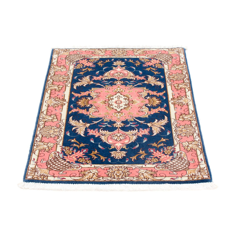 Persisk tæppe - Tabriz - Royal - 82 x 58 cm - mørkeblå