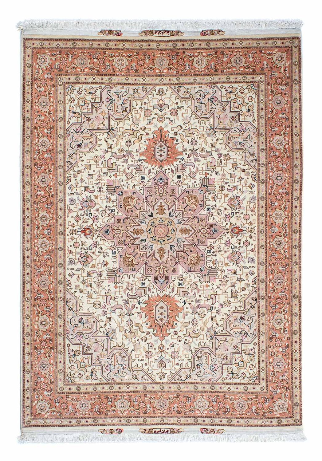 Persisk tæppe - Tabriz - Royal - 214 x 154 cm - beige