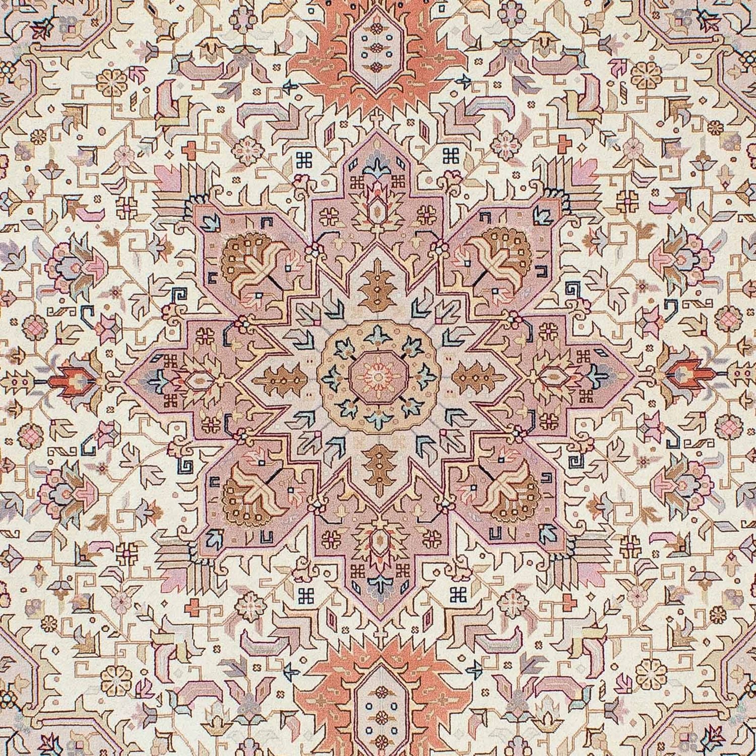 Persisk tæppe - Tabriz - Royal - 214 x 154 cm - beige