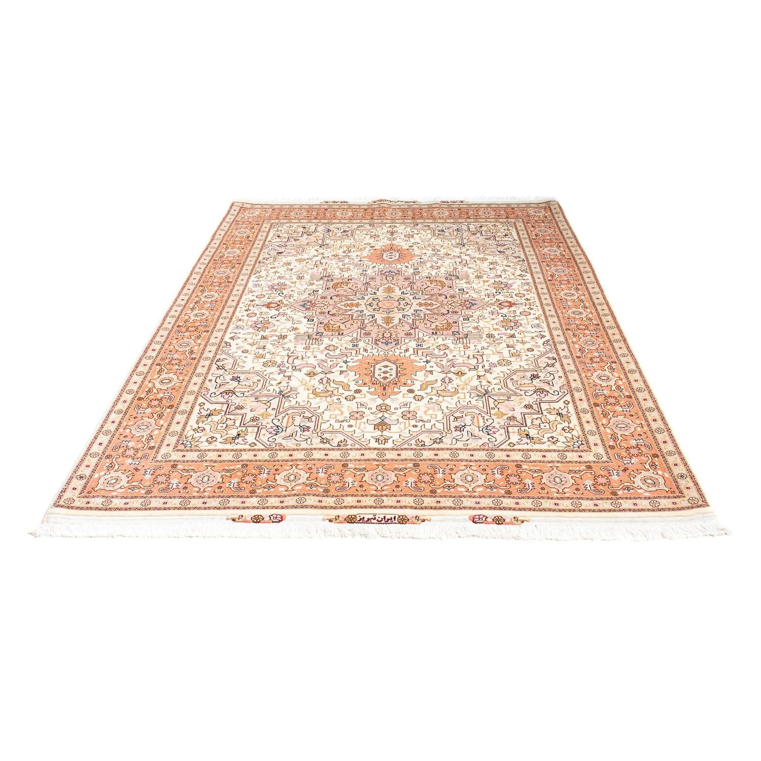 Persisk tæppe - Tabriz - Royal - 214 x 154 cm - beige