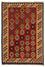 Kelim-tæppe - orientalsk - 212 x 152 cm - mørkerød