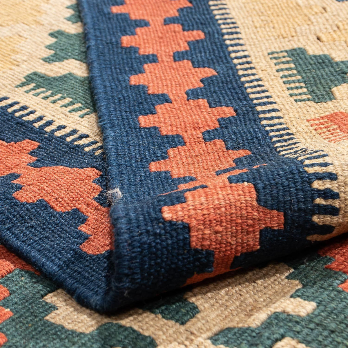 Kelim-tæppe - orientalsk - 200 x 154 cm - brun