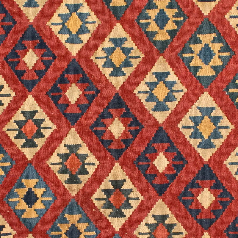 Kelim-tæppe - orientalsk - 221 x 152 cm - flerfarvet