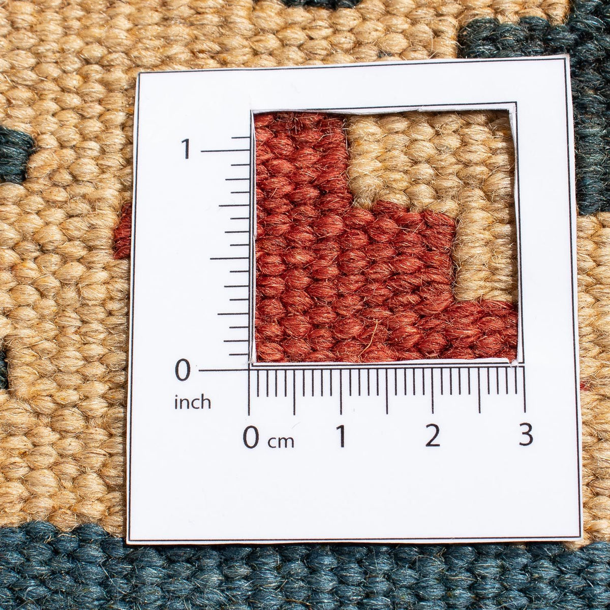 Kelim-tæppe - orientalsk - 217 x 142 cm - mørkerød