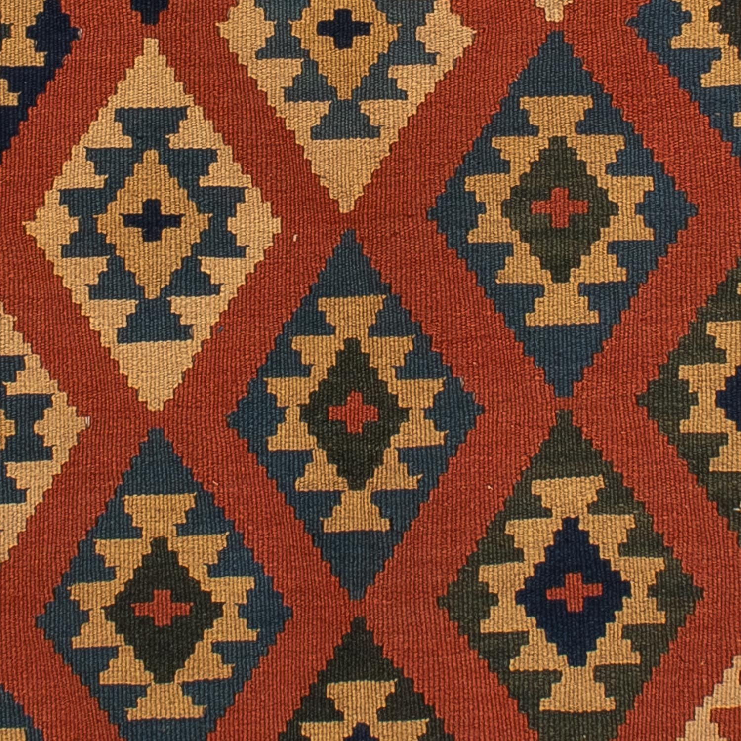 Kelim-tæppe - orientalsk - 210 x 149 cm - brun
