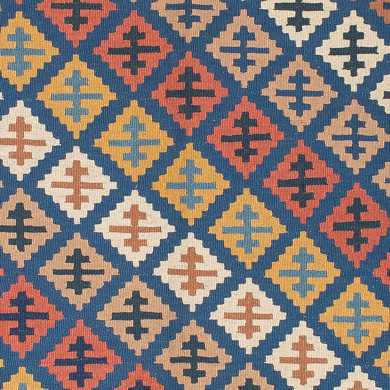 Kelim-tæppe - orientalsk - 200 x 155 cm - flerfarvet