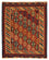 Kelim-tæppe - orientalsk - 181 x 155 cm - mørkerød