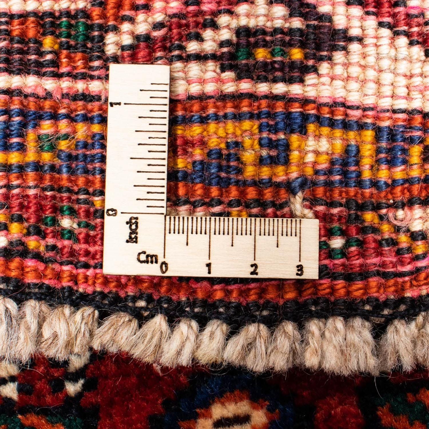 Løber Persisk tæppe - Nomadisk - 337 x 103 cm - mørkerød