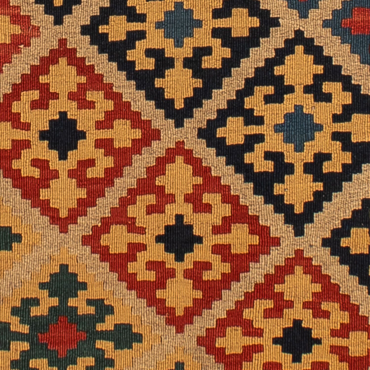 Kelim-tæppe - orientalsk - 203 x 158 cm - flerfarvet